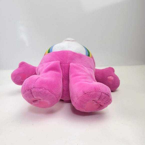 Care Bears Pink Cheer Bear Hug and Giggle Rainbow Plush Giggles Sound 13" 2018 - Picture 13 of 15